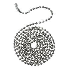 Westinghouse 7710700 | 12' Beaded Chain w/ Connector Chrome Finish