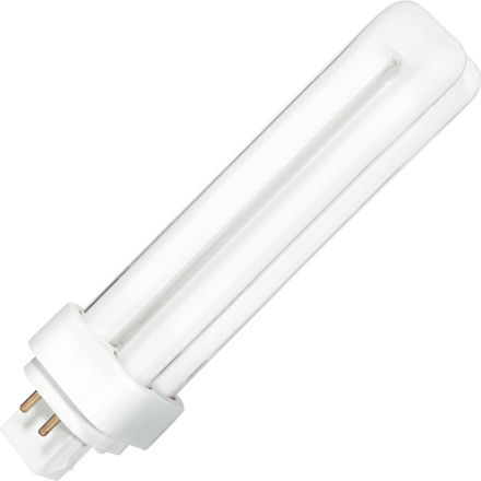 Sunlite 4100K Cool White Fluorescent 18W PLD Double U-Shaped Twin Tube CFL Bulbs with 4-Pin G24Q-2 Base 10 Pack 