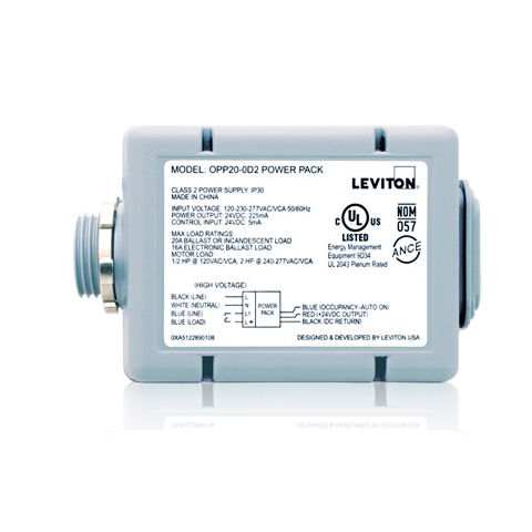 . Leviton OPP20-D2 - 20A Power Pack - Occupancy Sensor - Auto/Manual On