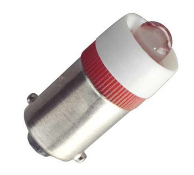 Picture of Eiko 120V Miniature LED - Miniature Bayonet Base - Red Light